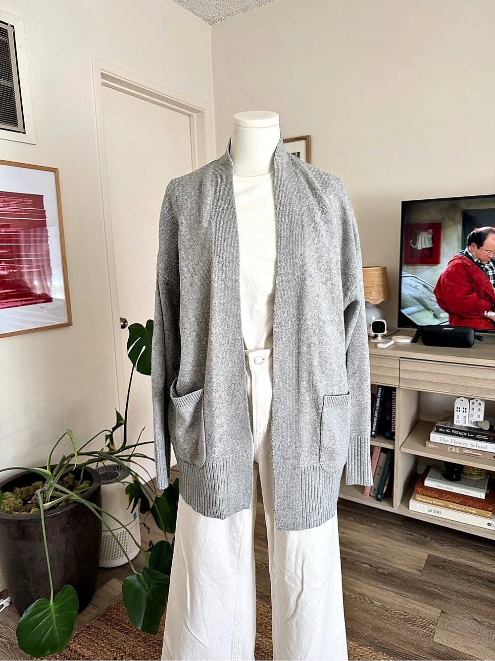 A New Day Gray Cardigan Size Large NWT